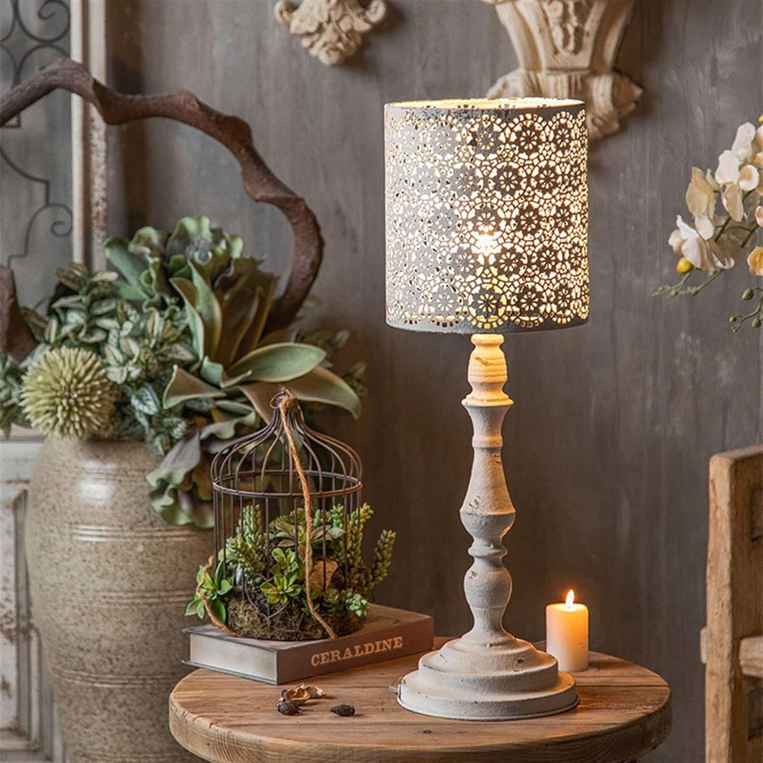 ドイツ ザイフェン 木製 置物 ランプ キャンドル 照明 アーチ 人形